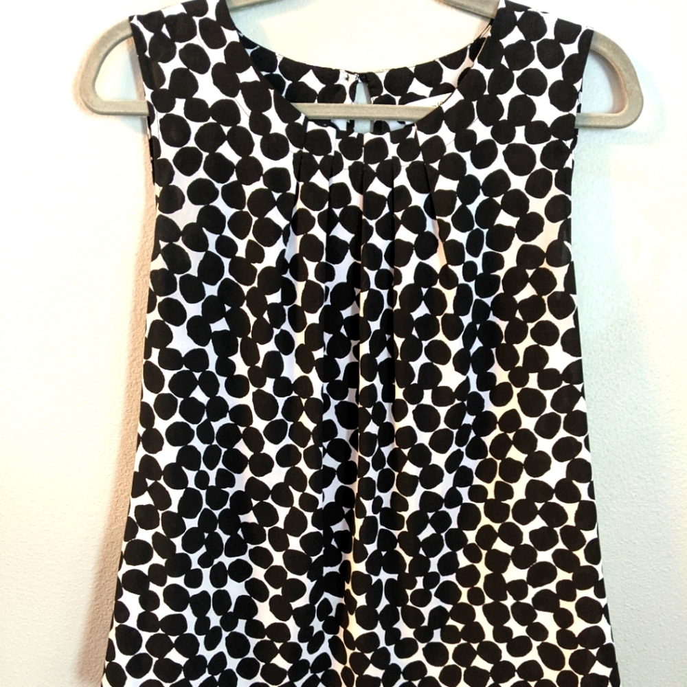 Calvin Klein blouse, size M, in black and white